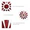 Glitzhome® 28.5" Red Metal Wind Spinner Wall Décor